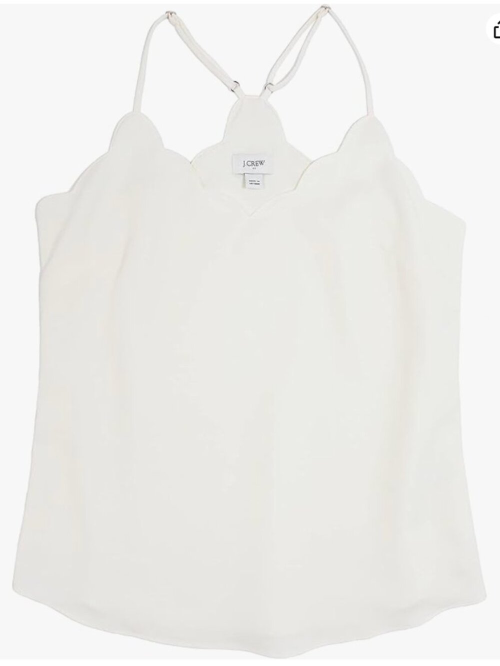 J.Crew Factory scalloped cami top
